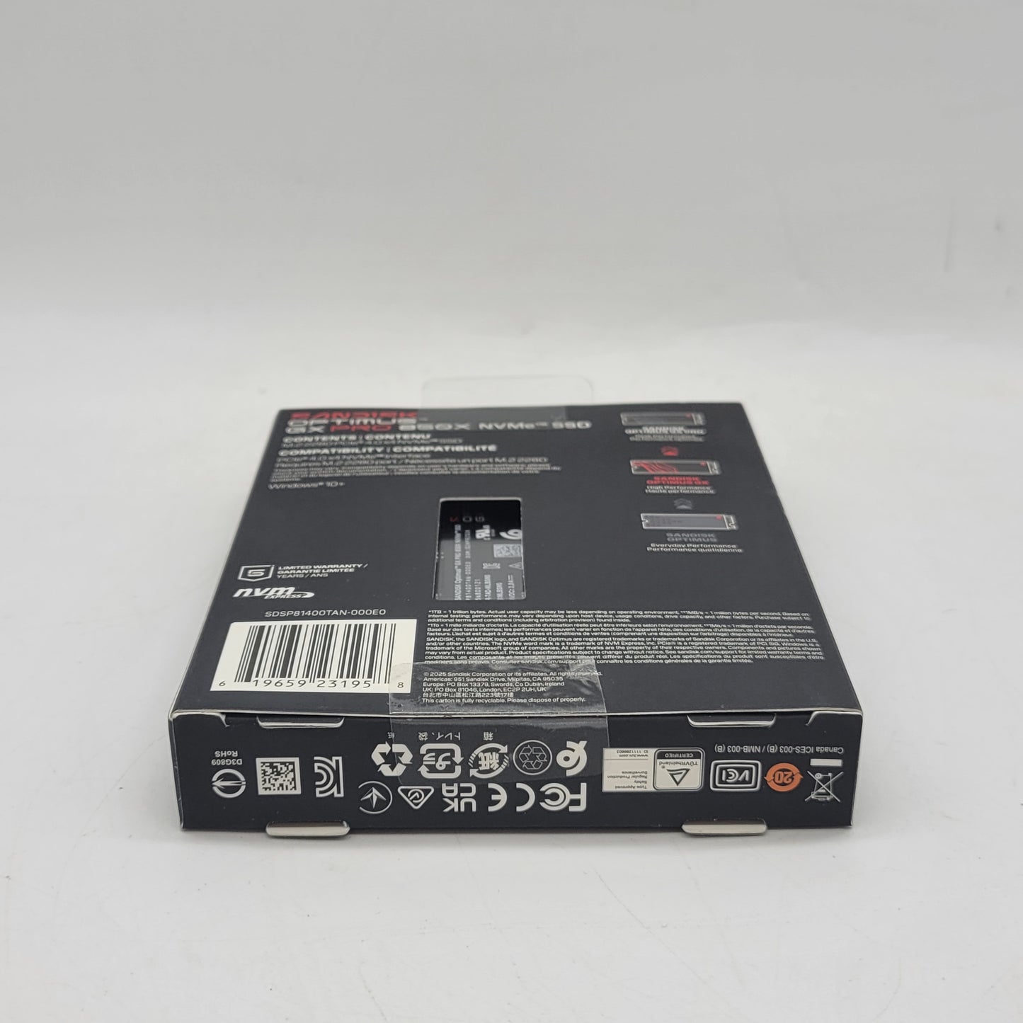 New SanDisk 2280mm Optimus GX Pro 850X 4TB PCIe 4.0 x4 NVMe 1.4 SSD