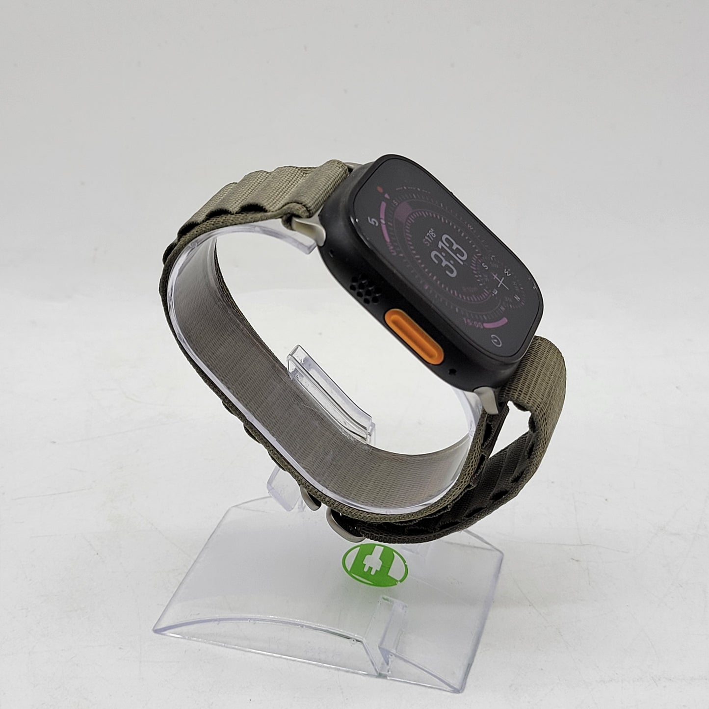 Unlocked Apple Watch Ultra 3 49MM Black Titanium Green Alpine Loop MF0J4LW/A