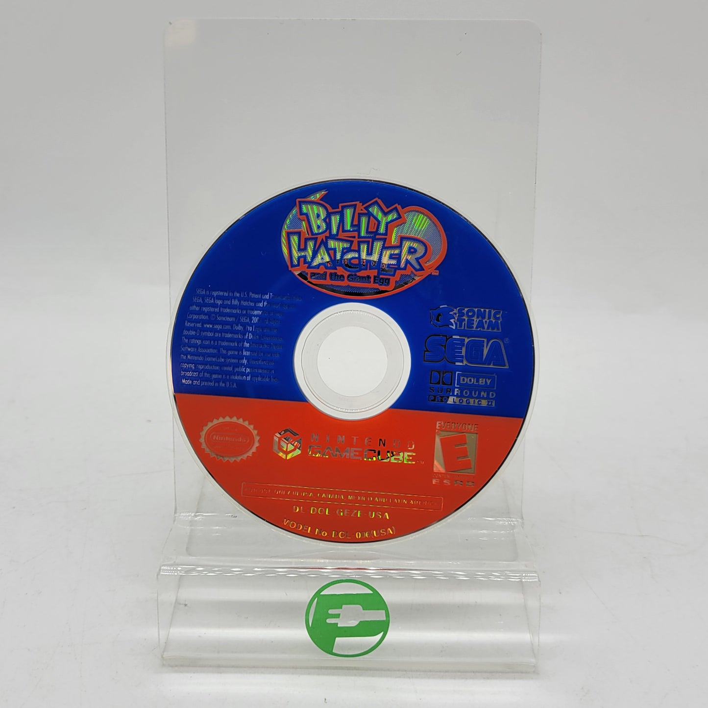 Billy Hatcher and the Giant Egg (Nintendo GameCube, 2003) Disc Only