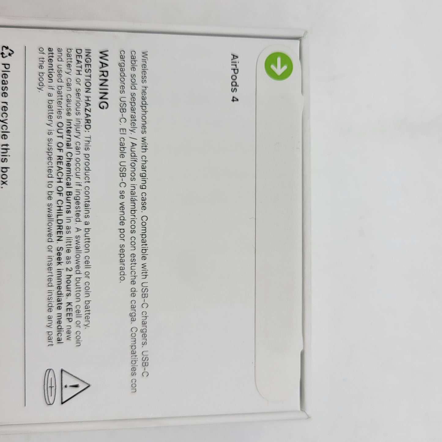 New Apple AirPods 4th Gen with Charging Case A3053 A3050 A3058 MXP63LL/A
