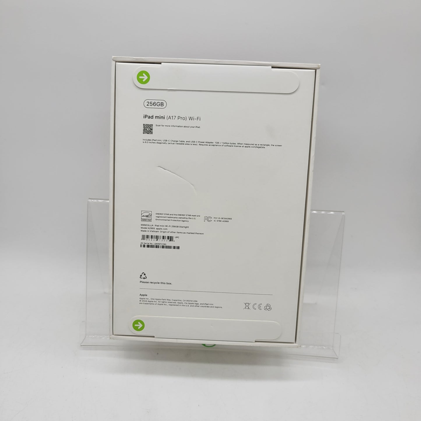 New WiFi Only Apple iPad mini (A17 Pro) 256GB Starlight MXND3LL/A