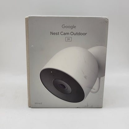 New Google Nest (2nd Generation) Snow Wired Cam Outdoor 2K G7LYP