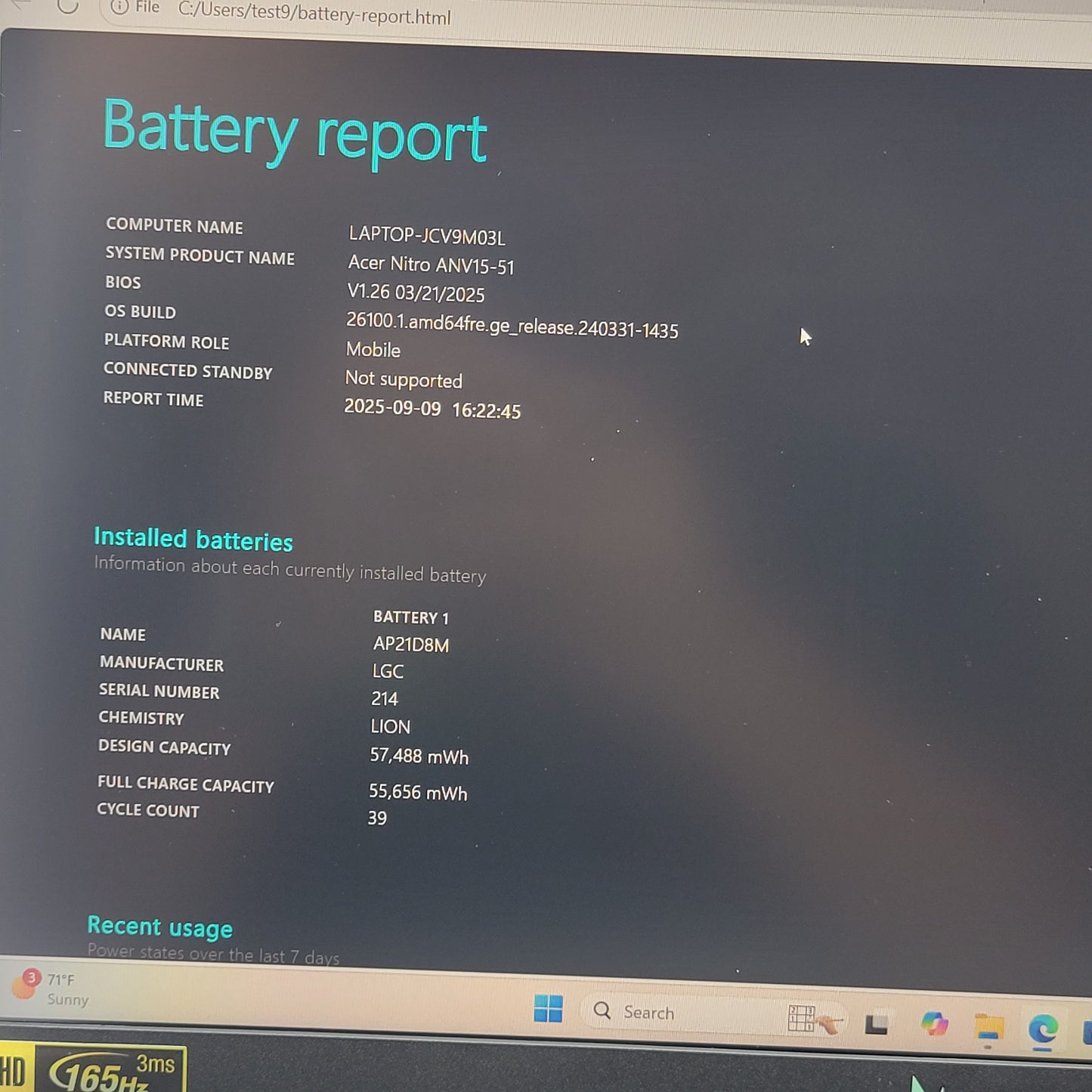 Acer Nitro V 15 ANV15-51 i7-13620H 2.4GHz 32GB RAM 512GB SSD GeForce RTX 4060