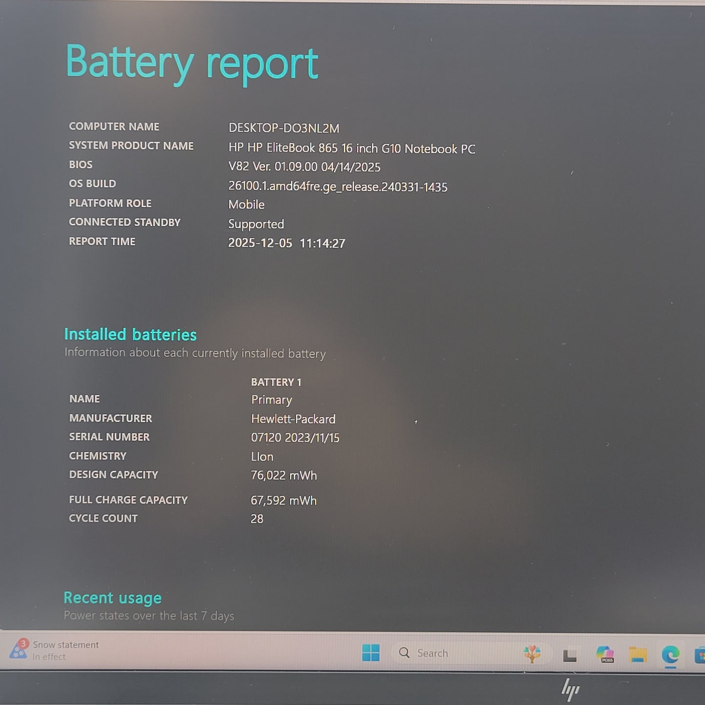 HP EliteBook 865 G10 16" Ryzen 7 Pro 7840U 3.3GHz 32GB RAM 1TB SSD