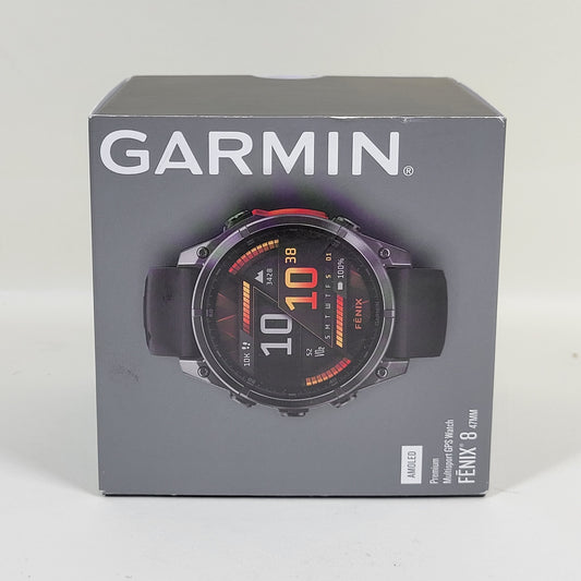 New Garmin Fenix 8 47mm AMOLED Premium Multisport GPS Watch 010-02904-00
