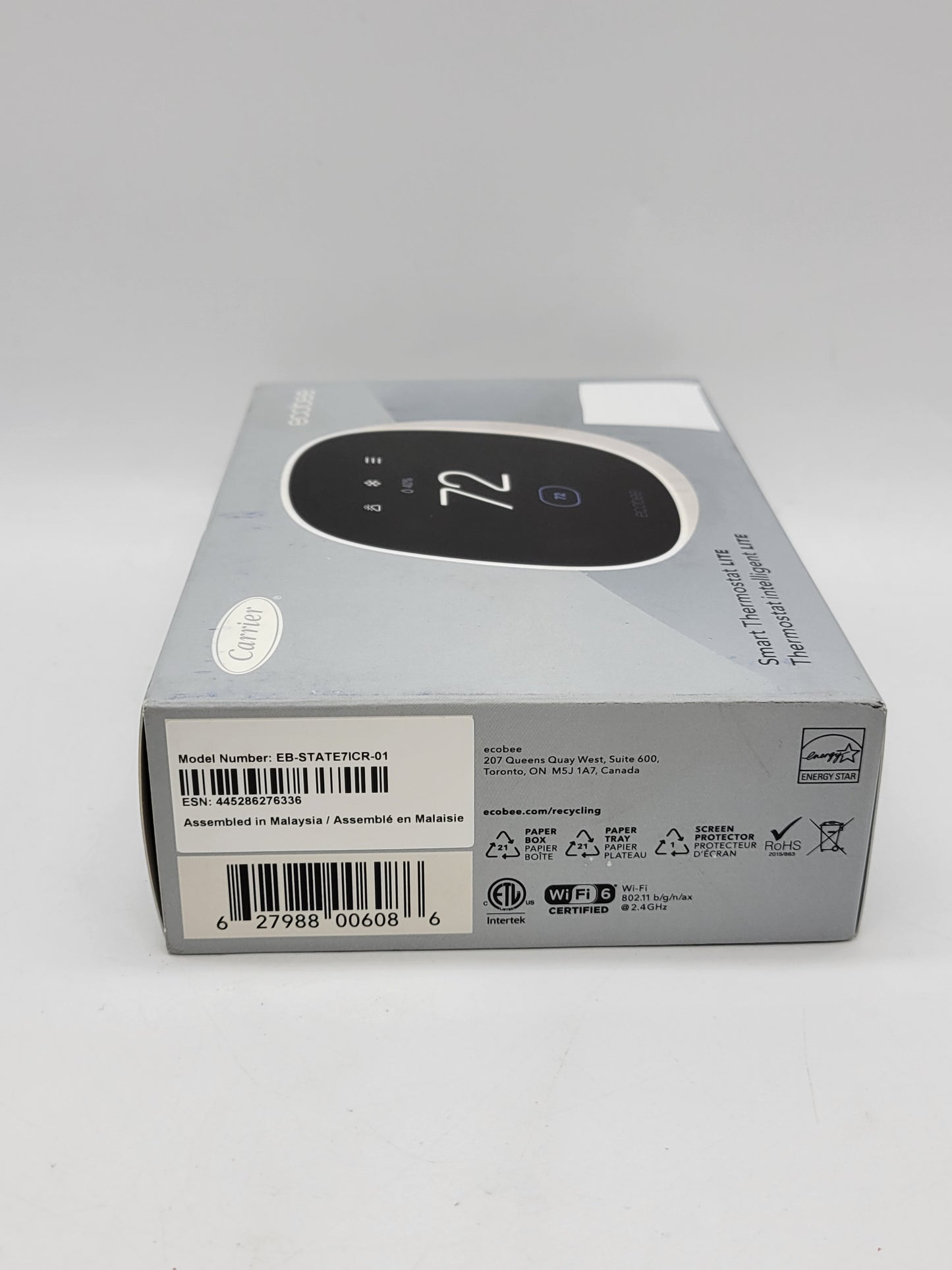 New Ecobee EB-STATE71CR-01 Smart Thermostat LITE