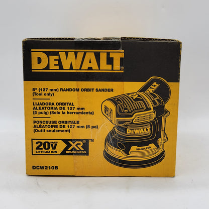 New DeWalt DCW210B 20V 5" Variable Speed Random Orbital Sander Tool Only