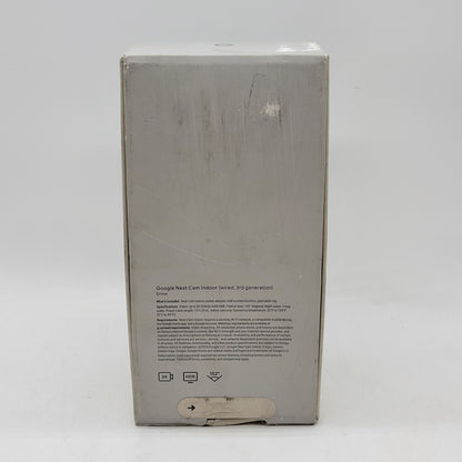 New Google Nest Cam 3rd Gen Indoor Camera Black/White G1NRR