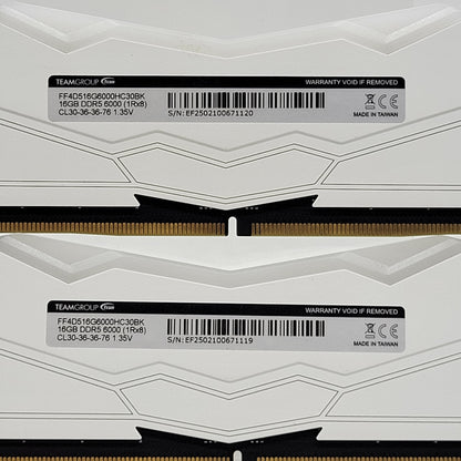 TeamGroup DELTA RGB 32GB (2x16GB) RAM DDR5 6000MHz FF4D516G6000HC30BK