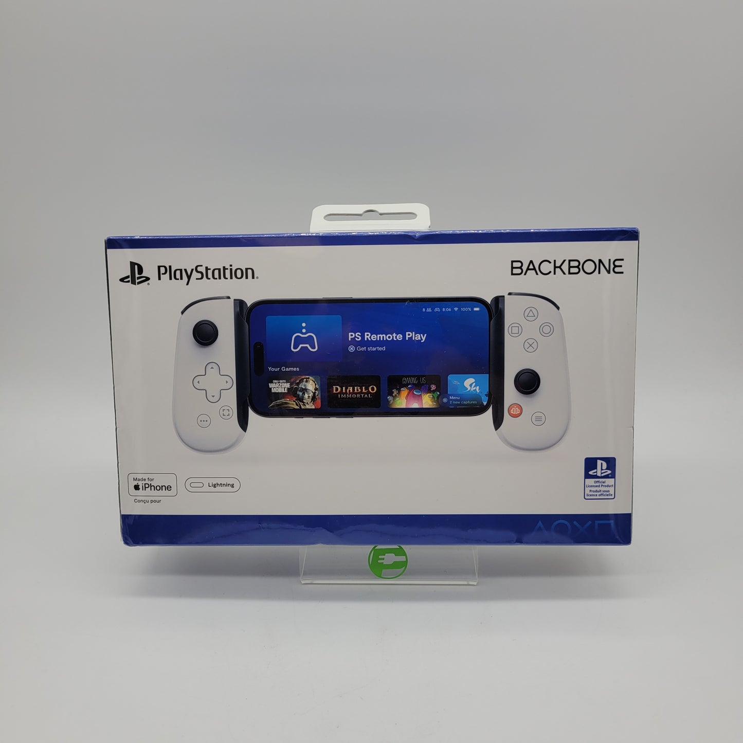 New PlayStation Gamepad for Lightning Back Bone White BB-02-P-WS